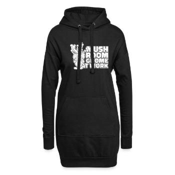 Cueilleurs de champignons Champignons Nain de champignons - Sweat-shirt à capuche long Femme - noir - Devant