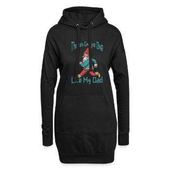 Cueilleurs de champignons Père Nain de champignons - Sweat-shirt à capuche long Femme - noir - Devant