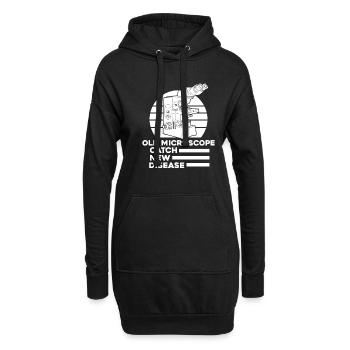 Biologie Biologe - Hoodie-Kleid - Schwarz - Vorne
