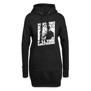 Bière artisanale Bière artisanale Bière Petite amie - Sweat-shirt à capuche long Femme - noir - Devant