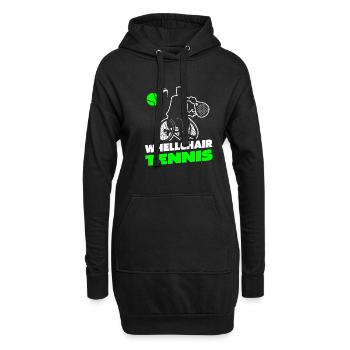 Tennis Rollstuhl Wheelchair Tennis - Hoodie-Kleid - Schwarz - Vorne