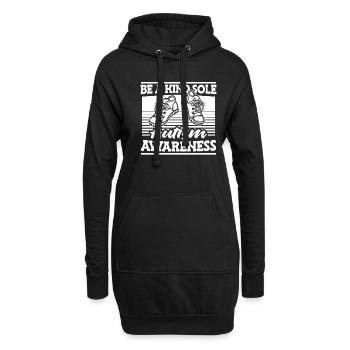 Psychologie Psychologe - Hoodie-Kleid - Schwarz - Vorne