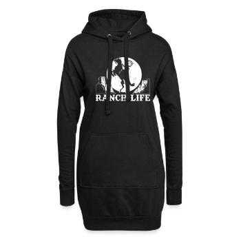 Rodeo Cowboy Horse Ranch Cowboy Ranch Life - Sweat-shirt à capuche long Femme - noir - Devant