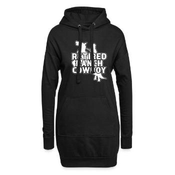 Rodeo Cowboy Cowboy de ranch à la retraite - Sweat-shirt à capuche long Femme - noir - Devant