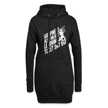 Buddha Buddhist Buddha, Lass Die Scheiße Los - Hoodie-Kleid - Schwarz - Vorne