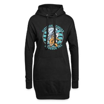Rohrleitungsbauer Witzig - Hoodie-Kleid - Schwarz - Vorne