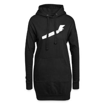 Grillon - Sweat-shirt à capuche long Femme - noir - Devant