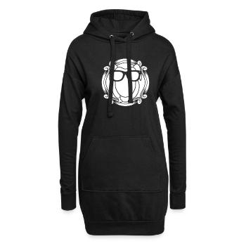 Thanksgiving Gläser - Hoodie-Kleid - Schwarz - Vorne