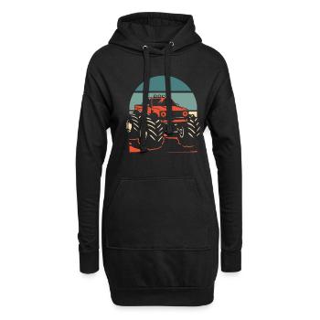 Monster Truck - Sweat-shirt à capuche long Femme - noir - Devant