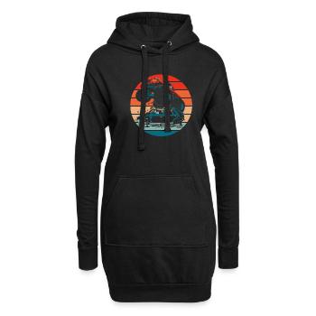 Monster Truck - Sweat-shirt à capuche long Femme - noir - Devant