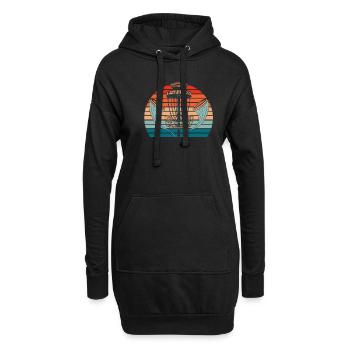 Frisbee Golf Disc Golf - Hoodie-Kleid - Schwarz - Vorne