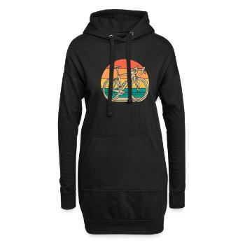 Rennrad Radsport Radsportler - Hoodie-Kleid - Schwarz - Vorne