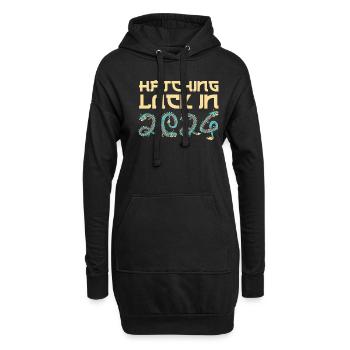Jahr Des Drachen 2024 - Hoodie-Kleid - Schwarz - Vorne