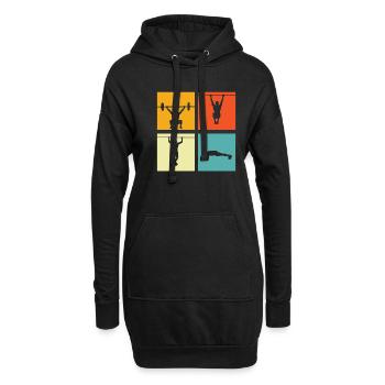 Aptitude - Sweat-shirt à capuche long Femme - noir - Devant