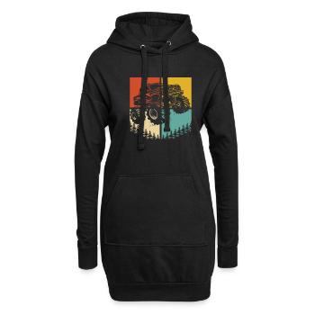 Monster Truck - Sweat-shirt à capuche long Femme - noir - Devant