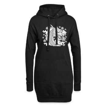 Jahr Des Drachen 2024 - Hoodie-Kleid - Schwarz - Vorne