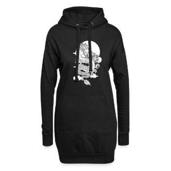 Jahr Des Drachen 2024 - Hoodie-Kleid - Schwarz - Vorne