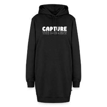 Fotograf Fotografie Kamera Capture The Moment - Hoodie-Kleid - Schwarz - Vorne