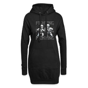 Judoka - Hoodie-Kleid - Schwarz - Vorne