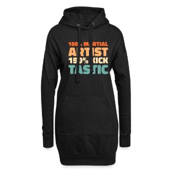 Karaté Kung Fu - Sweat-shirt à capuche long Femme - noir - Devant