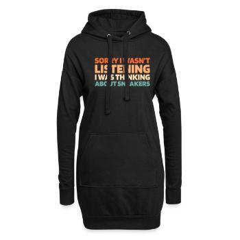 Baskets - Sweat-shirt à capuche long Femme - noir - Devant