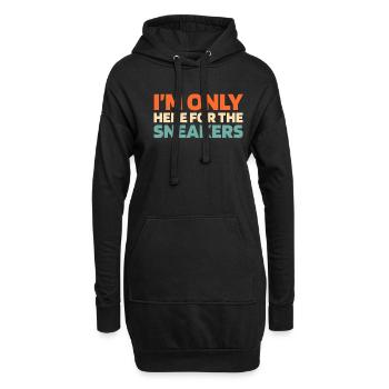 Baskets - Sweat-shirt à capuche long Femme - noir - Devant