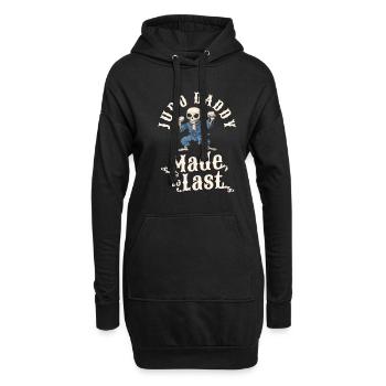 Judoka Squelette Fête des Pères Papa - Sweat-shirt à capuche long Femme - noir - Devant