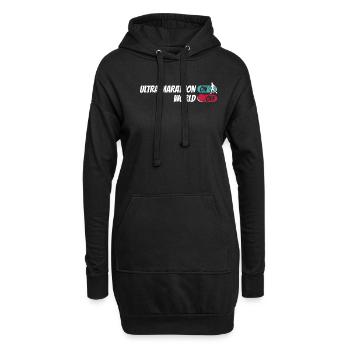 Ultramarathon Ultra Marathon On World Off - Hoodie Dress - black - Front