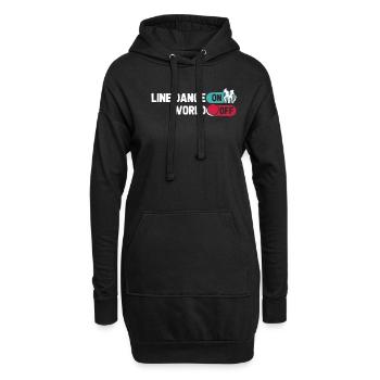 Line Dance Line Dance On World Off - Hoodie-Kleid - Schwarz - Vorne