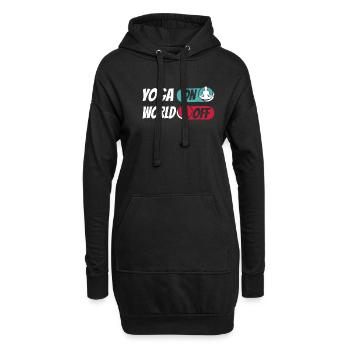 Yoga Yoga On World Off - Hoodie-Kleid - Schwarz - Vorne