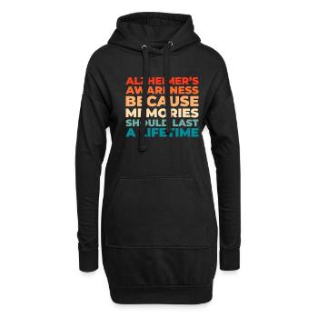 Alzheimer Alzheimers Support - Hoodie-Kleid - Schwarz - Vorne