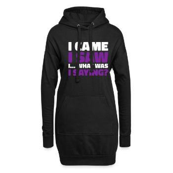 Alzheimer Drôle Sensibilisation à la maladie d’Alzheimer - Sweat-shirt à capuche long Femme - noir - Devant