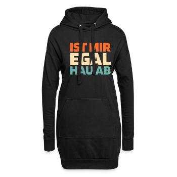 Schwarzer Humor - Hoodie-Kleid - Schwarz - Vorne