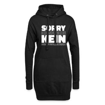 Schwarzer Humor - Hoodie-Kleid - Schwarz - Vorne