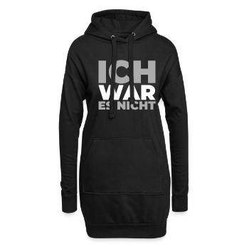 Black humor it wasn't me - Hoodie Dress - black - Front