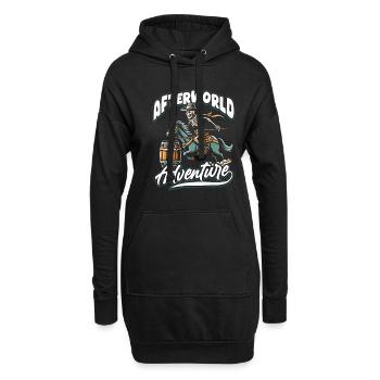 Course de barils Western Équitation Squelette de course de barils - Sweat-shirt à capuche long Femme - noir - Devant