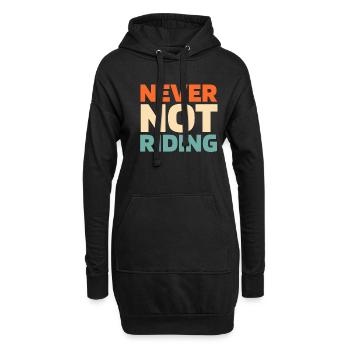 Mx Motocross Dirt Bike - Hoodie-Kleid - Schwarz - Vorne