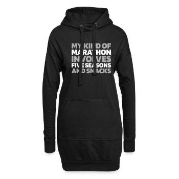 Schwarzer Humor Funny Quote Saying - Hoodie-Kleid - Schwarz - Vorne
