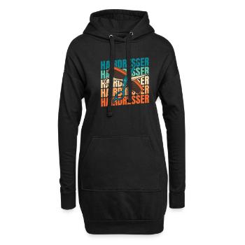 Coiffeur Coiffeur - Sweat-shirt à capuche long Femme - noir - Devant