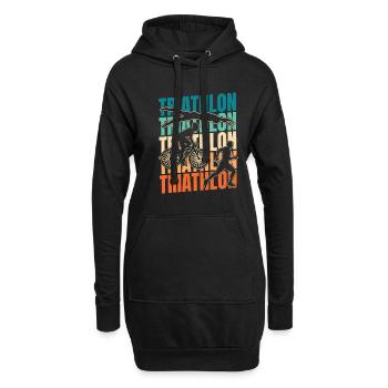 Triathlon Triathlète - Sweat-shirt à capuche long Femme - noir - Devant