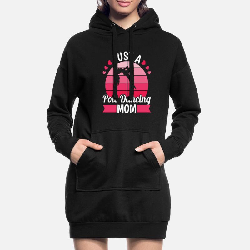 Pole Dancing Mutter Just A Pole Dancing Mom Hoodie-Kleid