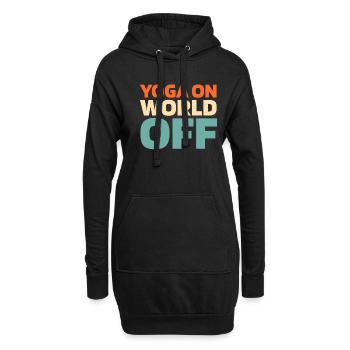 Yoga Yoga Sur World Off - Sweat-shirt à capuche long Femme - noir - Devant