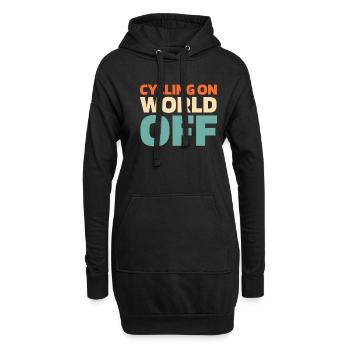 Rennrad Radsport Radsportler - Hoodie-Kleid - Schwarz - Vorne