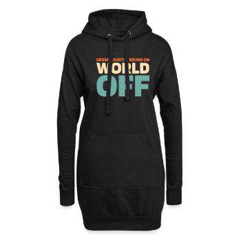 Cross Country Mountain Bike Mtb - Hoodie-Kleid - Schwarz - Vorne