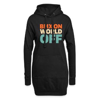 Bmx Bmx Biker Bmx On World Off - Hoodie-Kleid - Schwarz - Vorne