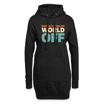 Fassrennen Westernreiten Barrel Racing - Hoodie-Kleid - Schwarz - Vorne
