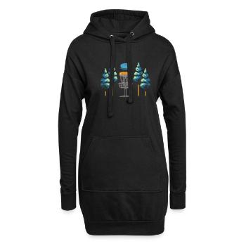Frisbee Golf Disc Golf 8 Bit - Sweat-shirt à capuche long Femme - noir - Devant