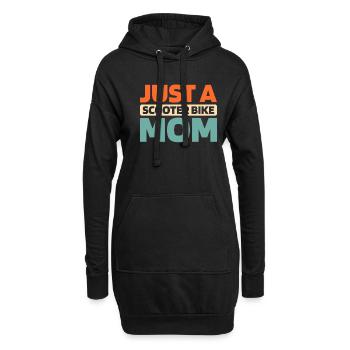 Motorroller Just A Scooter Bike Mom - Hoodie-Kleid - Schwarz - Vorne