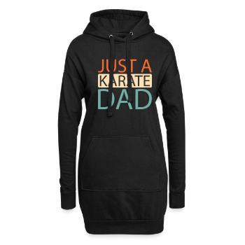 Karate Just A Karate Dad - Hoodie-Kleid - Schwarz - Vorne