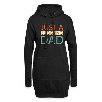 Jongleur Jongleur Juste Un Papa Jongleur - Sweat-shirt à capuche long Femme - noir - Devant